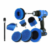 Cordless Drill + 8 Brush Set